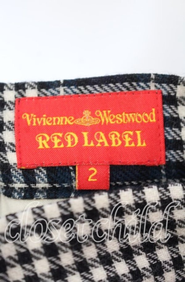 画像5: ヴィヴィアンウエストウッド 中古 / ウールタックチェックスカート 2 グリーンｘブラックｘアイボリー  O-25-11-16-039-sk-YM-OS (5)