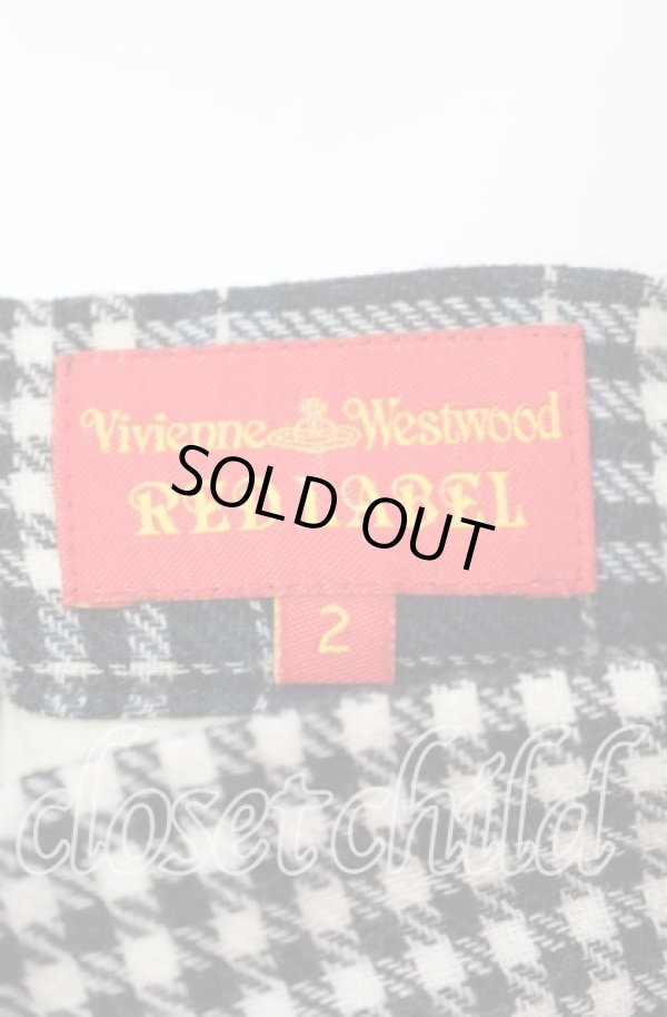 画像5: ヴィヴィアンウエストウッド 中古 / ウールタックチェックスカート 2 グリーンｘブラックｘアイボリー  O-25-11-16-039-sk-YM-OS (5)