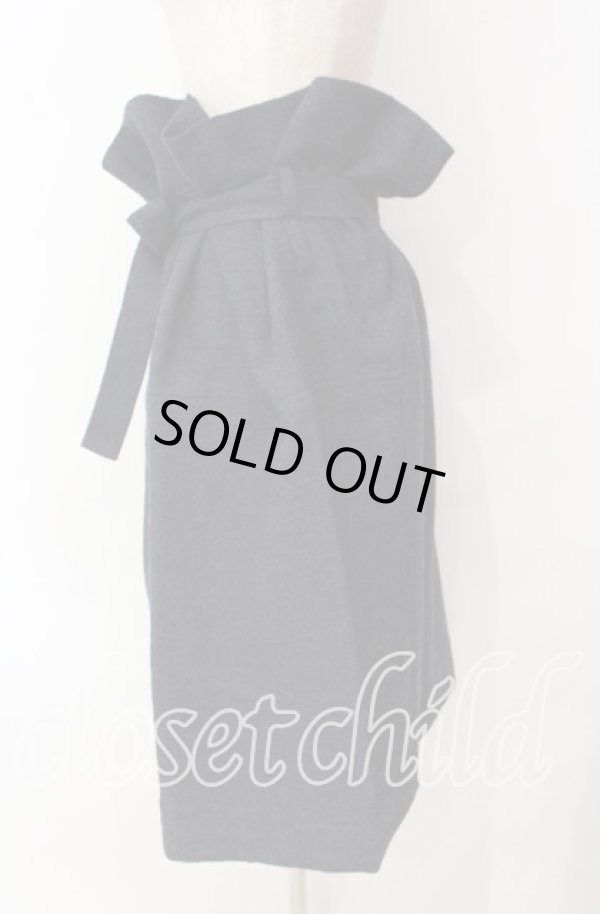 画像3: ANGLOMANIA 中古 / ラップニットスカート 38 ネイビー  O-25-11-16-041-sk-YM-ZH (3)