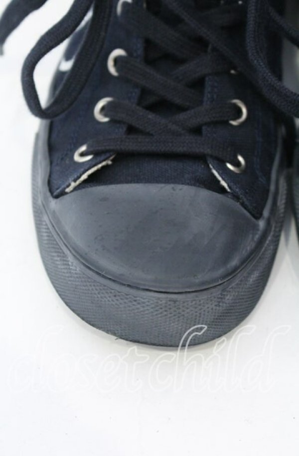 画像3: ヴィヴィアンウエストウッド 中古 / PLIMSOLL HIGH TOP CANVASスニーカー 42 ネイビー  O-25-11-16-042-sh-IG-OS (3)