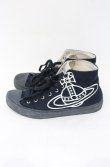 画像4: ヴィヴィアンウエストウッド 中古 / PLIMSOLL HIGH TOP CANVASスニーカー 42 ネイビー  O-25-11-16-042-sh-IG-OS (4)