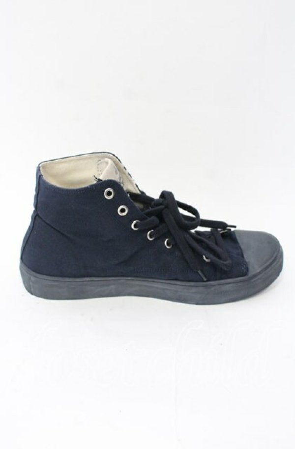 画像6: ヴィヴィアンウエストウッド 中古 / PLIMSOLL HIGH TOP CANVASスニーカー 42 ネイビー  O-25-11-16-042-sh-IG-OS (6)