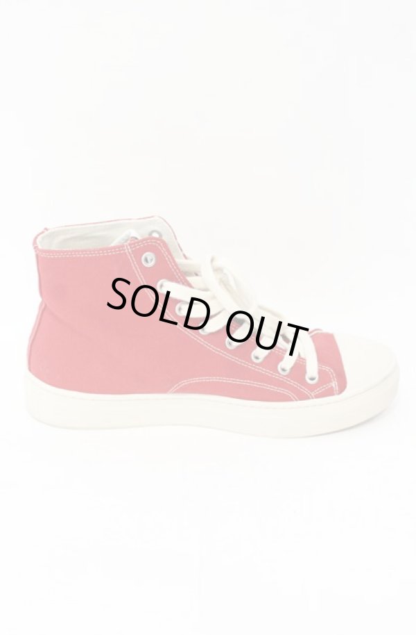 画像6: ヴィヴィアンウエストウッド 中古 / PLIMSOLL HIGH TOP CANVASスニーカー 41 レッド×アイボリー  O-25-11-16-043-sh-IG-ZH (6)