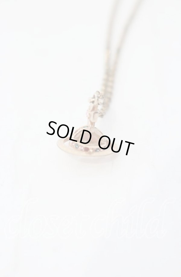 画像2: ヴィヴィアンウエストウッド 中古 / PETITE ORB NECKLACES（プチオーブネックレス）  ピンクゴールド  O-25-11-16-046-nl-YM-OS (2)