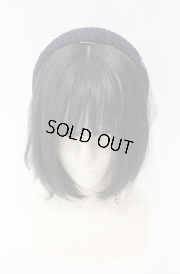 画像2: ヴィヴィアンウエストウッド 中古 / スリムヘアバンドカチューシャ 00 ネイビー  O-25-11-16-049-gd-YM-OS (2)