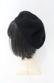 画像4: ヴィヴィアンウエストウッド 中古 / オーブ刺繍ベレー帽子 S-M ブラック  O-25-11-16-050-ha-YM-OS (4)