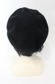 画像5: ヴィヴィアンウエストウッド 中古 / オーブ刺繍ベレー帽子 S-M ブラック  O-25-11-16-050-ha-YM-OS (5)