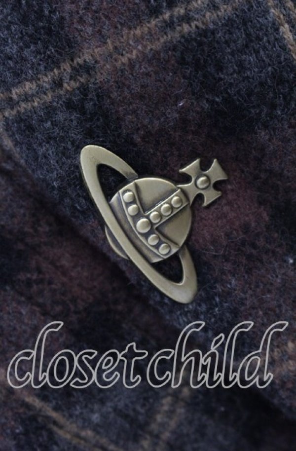 画像4: ヴィヴィアンウエストウッド 中古 / タータンクロッシェ S-M グレー系  O-25-11-16-052-ha-YM-OS (4)