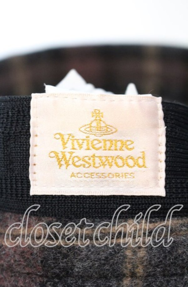 画像6: ヴィヴィアンウエストウッド 中古 / タータンクロッシェ S-M グレー系  O-25-11-16-052-ha-YM-OS (6)