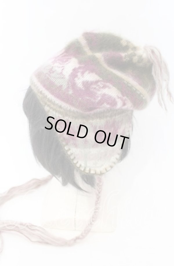 画像3: ヴィヴィアンウエストウッド 中古 / ジャガードニットワッチ  カーキ系  O-25-11-16-053-ha-YM-ZH (3)