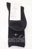 画像3: ヴィヴィアンウエストウッド 中古 / オーブ刺繍リブロングソックス 22.5-24.5 ブラック  O-25-11-16-057-gd-YM-OS (3)