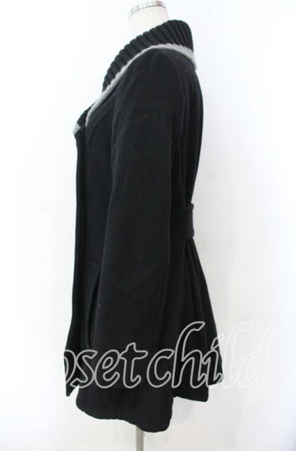 画像4: ヴィヴィアンウエストウッド 中古 / ニットカラーコート 1 ブラック  O-25-11-16-006-co-IG-OS (4)