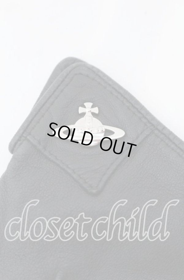 画像2: ヴィヴィアンウエストウッド 中古 / レザーグローブ  ブラック  O-25-11-16-058-wa-YM-ZH (2)