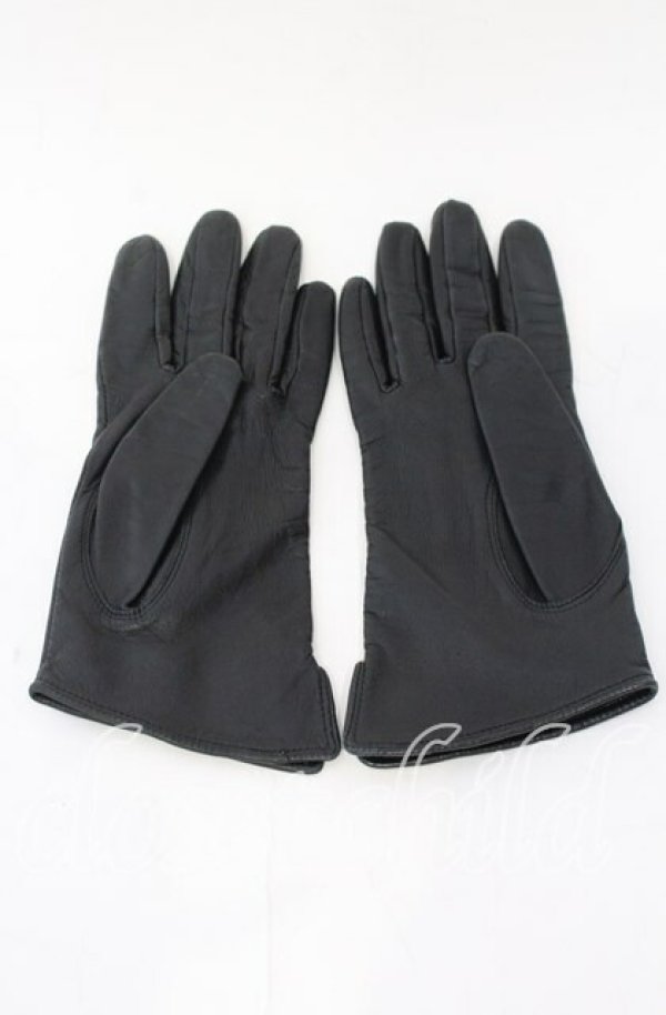 画像3: ヴィヴィアンウエストウッド 中古 / レザーグローブ  ブラック  O-25-11-16-058-wa-YM-OS (3)