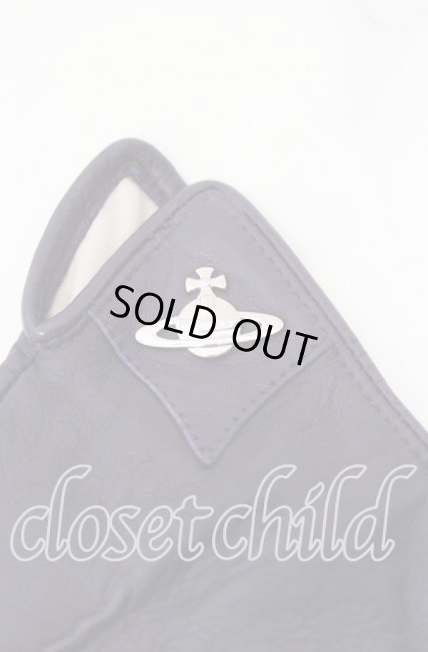 画像2: ヴィヴィアンウエストウッド 中古 / レザーグローブ  パープル  O-25-11-16-061-wa-YM-OS (2)