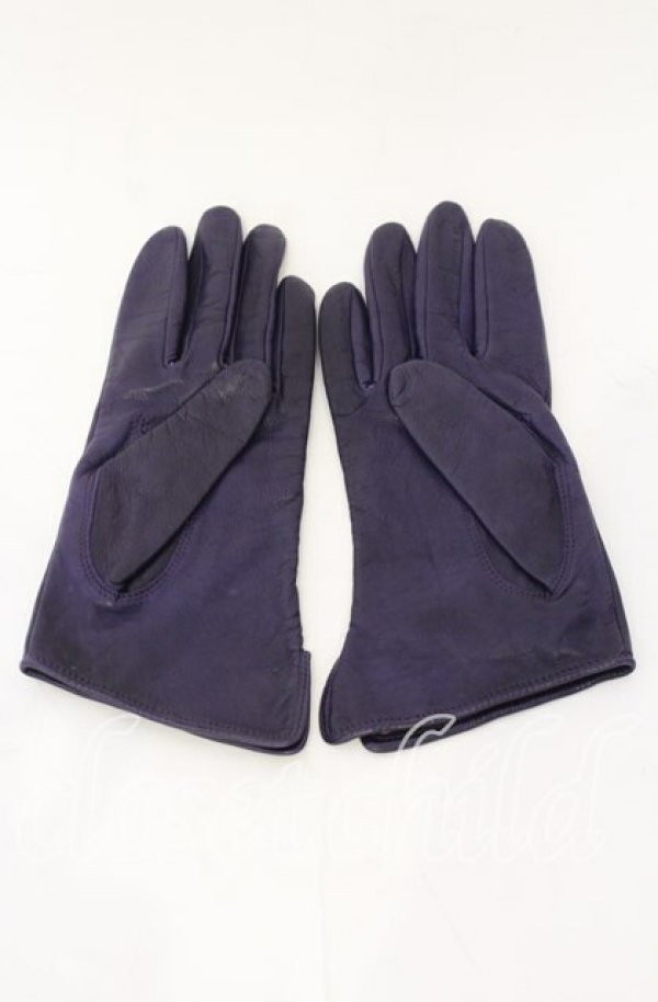 画像3: ヴィヴィアンウエストウッド 中古 / レザーグローブ  パープル  O-25-11-16-061-wa-YM-OS (3)