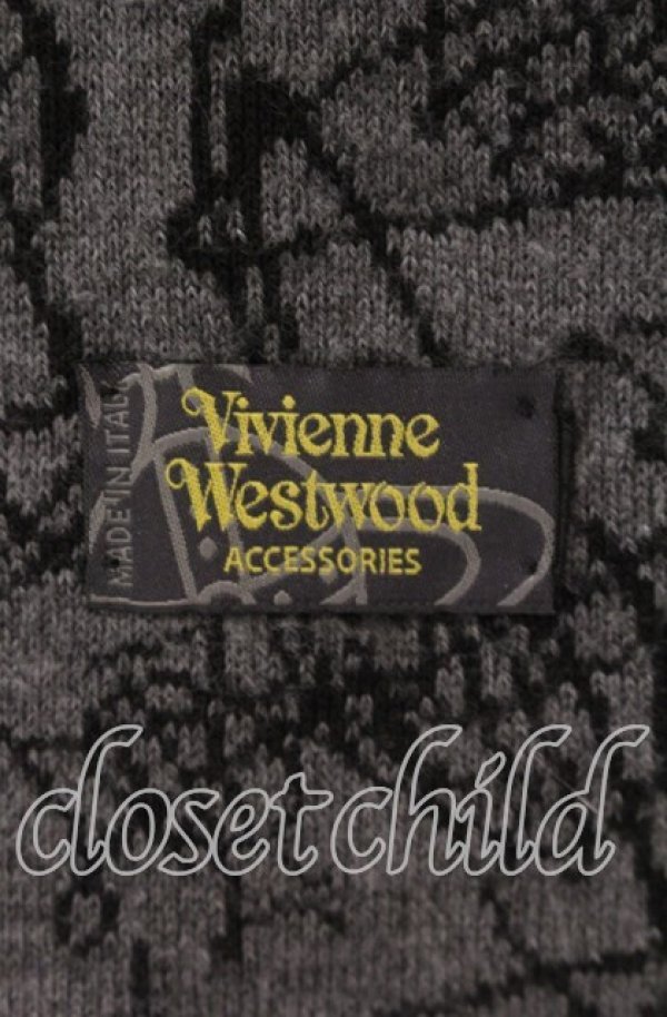 画像3: ヴィヴィアンウエストウッド 中古 / グラフィティオーブマフラー  グレー  O-25-11-16-066-gd-YM-OS (3)