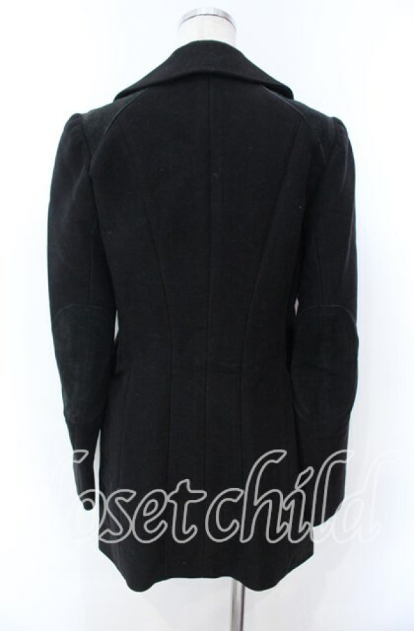 画像4: ヴィヴィアンウエストウッド 中古 / カウスウェードパッチワークダブルコート 3 ブラック  O-25-11-16-007-co-YM-OS (4)