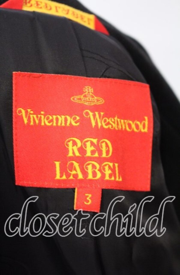 画像6: ヴィヴィアンウエストウッド 中古 / カウスウェードパッチワークダブルコート 3 ブラック  O-25-11-16-007-co-YM-OS (6)