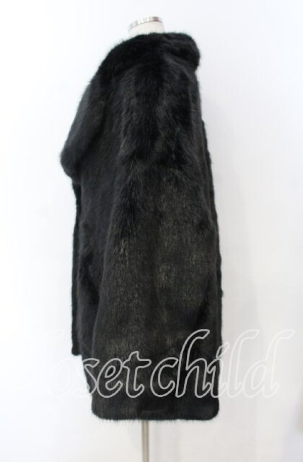 画像3: ヴィヴィアンウエストウッド 中古 / エコファーラブコート 00 ブラック  O-25-11-16-009-co-YM-OS (3)