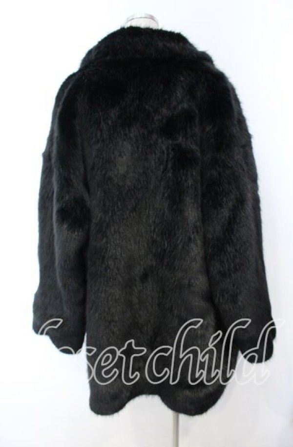 画像4: ヴィヴィアンウエストウッド 中古 / エコファーラブコート 00 ブラック  O-25-11-16-009-co-YM-OS (4)