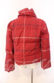 画像4: ヴィヴィアンウエストウッド 中古 / 格子チェックダウンジャケット 3 レッド  O-25-11-16-010-bl-YM-OS (4)