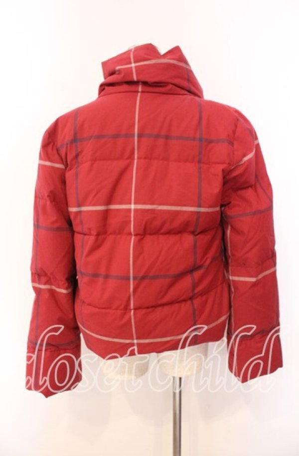 画像4: ヴィヴィアンウエストウッド 中古 / 格子チェックダウンジャケット 3 レッド  O-25-11-16-010-bl-YM-OS (4)