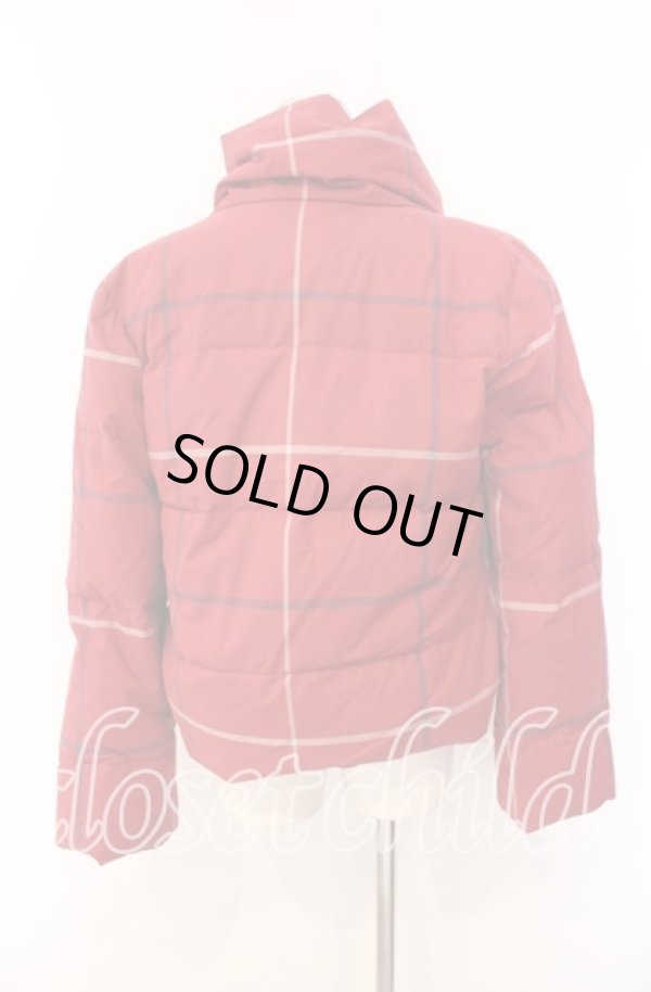 画像4: ヴィヴィアンウエストウッド 中古 / 格子チェックダウンジャケット 3 レッド  O-25-11-16-010-bl-YM-ZH (4)