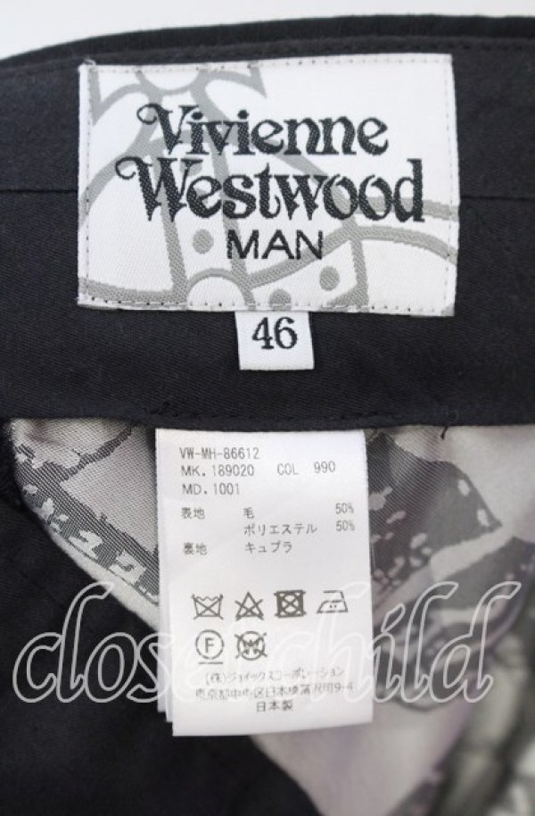画像7: ヴィヴィアンウエストウッド MAN 中古 / シャドーチェック2Bスーツ 46 ブラック  O-25-11-16-001-su-YM-OS (7)