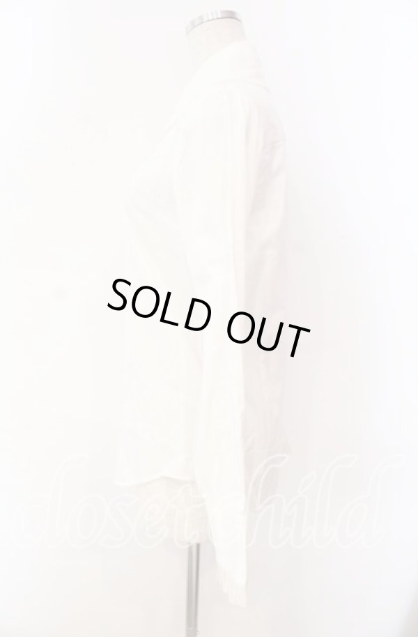 画像4: ヴィヴィアンウエストウッド 中古 / ガーゼプリーツ襟コットンブラウス 2 ホワイト  O-25-11-16-012-bl-YM-OS (4)