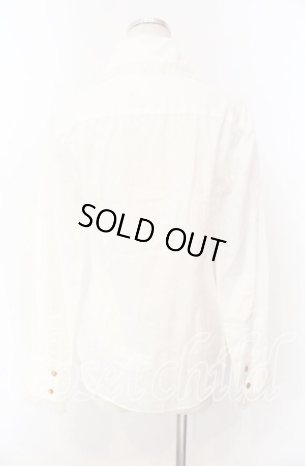 画像5: ヴィヴィアンウエストウッド 中古 / ガーゼプリーツ襟コットンブラウス 2 ホワイト  O-25-11-16-012-bl-YM-OS (5)