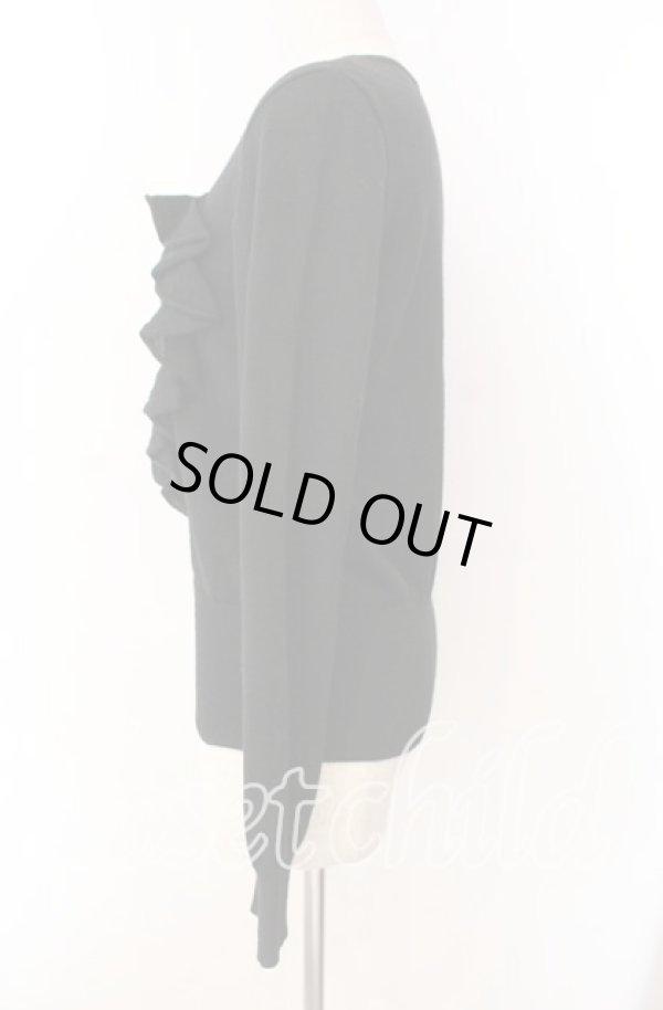 画像4: ヴィヴィアンウエストウッド 中古 / ハートフリルニットカーディガン 2 ブラック  O-25-11-16-013-to-YM-OS (4)