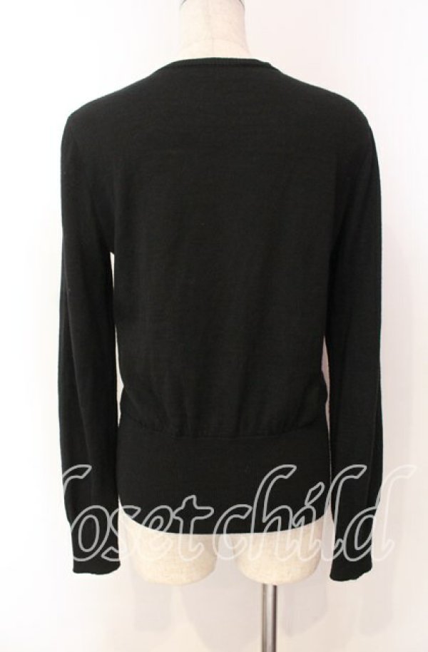 画像5: ヴィヴィアンウエストウッド 中古 / ハートフリルニットカーディガン 2 ブラック  O-25-11-16-013-to-YM-OS (5)