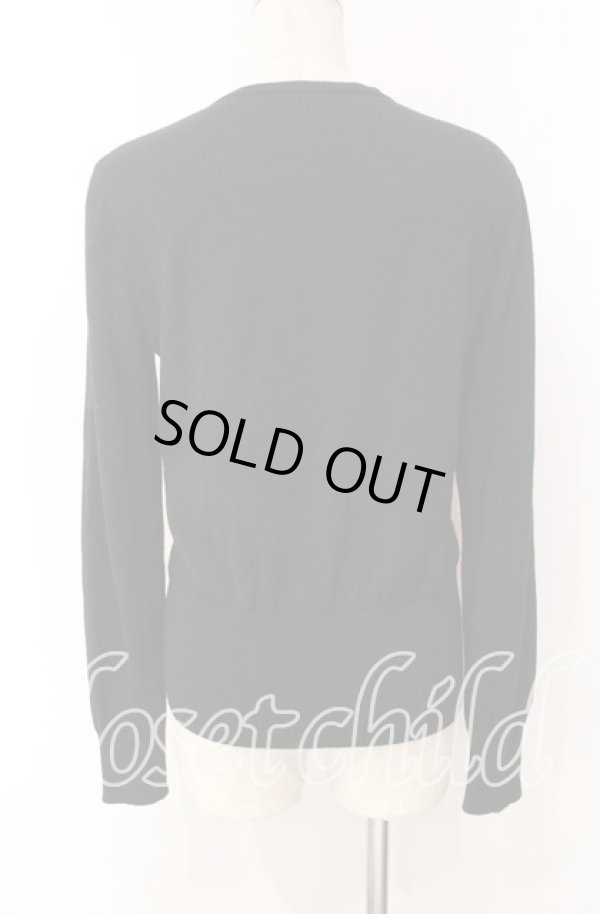 画像5: ヴィヴィアンウエストウッド 中古 / ハートフリルニットカーディガン 2 ブラック  O-25-11-16-013-to-YM-OS (5)