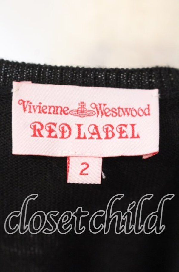 画像6: ヴィヴィアンウエストウッド 中古 / ハートフリルニットカーディガン 2 ブラック  O-25-11-16-013-to-YM-OS (6)