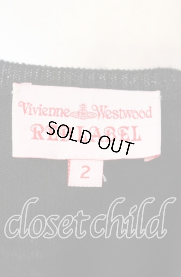 画像6: ヴィヴィアンウエストウッド 中古 / ハートフリルニットカーディガン 2 ブラック  O-25-11-16-013-to-YM-OS (6)