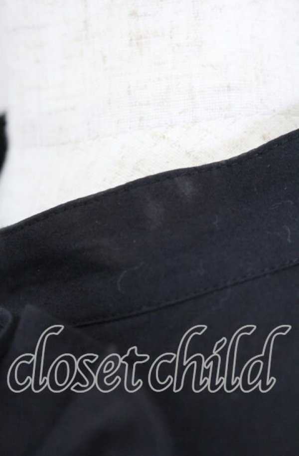 画像4: ヴィヴィアンウエストウッド 中古 / タイプライターワッシャーラブフリルシャツドレス 00 ブラック  O-25-11-16-014-op-YM-OS (4)