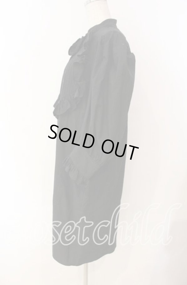 画像5: ヴィヴィアンウエストウッド 中古 / タイプライターワッシャーラブフリルシャツドレス 00 ブラック  O-25-11-16-014-op-YM-OS (5)