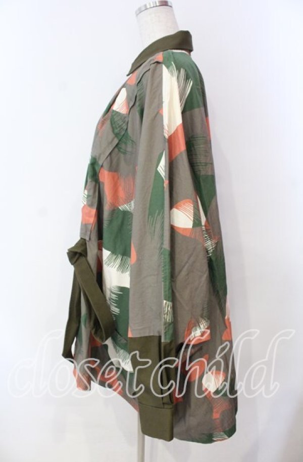 画像4: ヴィヴィアンウエストウッド MAN 中古 / CAMOUFLAGE SQUARE SHIRT（カモフラージュスクエアシャツ）ジャケット  モス  O-25-11-23-002-jc-YM-OS (4)