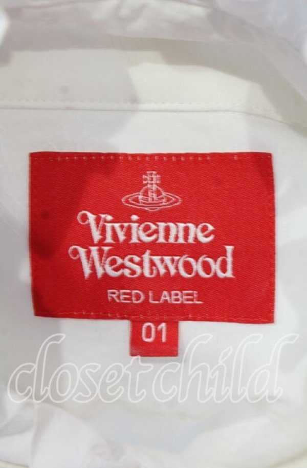 画像7: ヴィヴィアンウエストウッド 中古 / オーブジャガードフリルボウブラウス 01 ホワイト  O-25-11-23-016-bl-YM-OS (7)