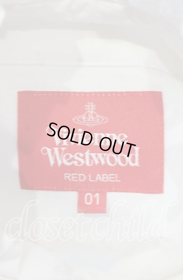 画像7: ヴィヴィアンウエストウッド 中古 / オーブジャガードフリルボウブラウス 01 ホワイト  O-25-11-23-016-bl-YM-OS (7)