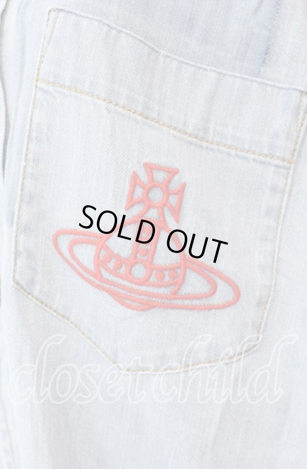 画像3: ヴィヴィアンウエストウッド 中古 / ライトデニムユーズドエフェクトシャツ  ライトインディゴ  O-25-11-23-018-jc-IG-OS (3)