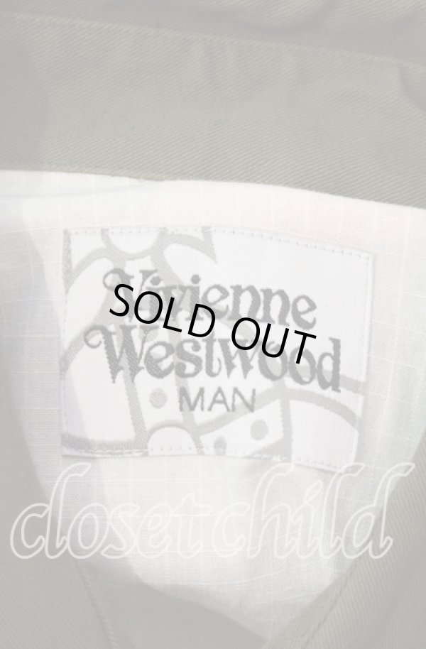 画像6: ヴィヴィアンウエストウッド MAN 中古 / CAMOUFLAGE SQUARE SHIRT（カモフラージュスクエアシャツ）ジャケット  モス  O-25-11-23-002-jc-YM-ZH (6)