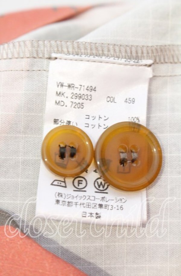 画像7: ヴィヴィアンウエストウッド MAN 中古 / CAMOUFLAGE SQUARE SHIRT（カモフラージュスクエアシャツ）ジャケット  モス  O-25-11-23-002-jc-YM-OS (7)