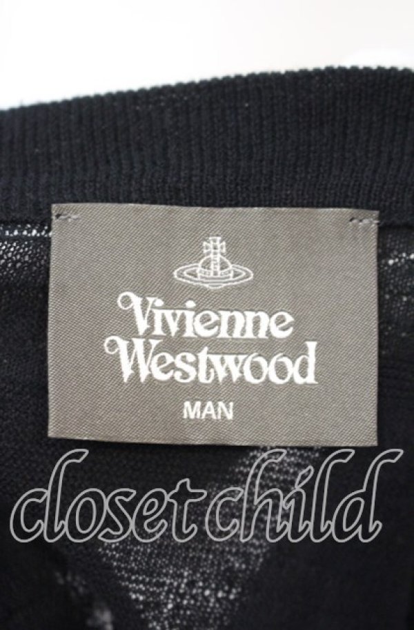 画像5: ヴィヴィアンウエストウッド MAN 中古 / RELAX KNIT VEST（リラックス ニット ベスト）  ブラック  O-25-11-23-021-to-IG-OS (5)