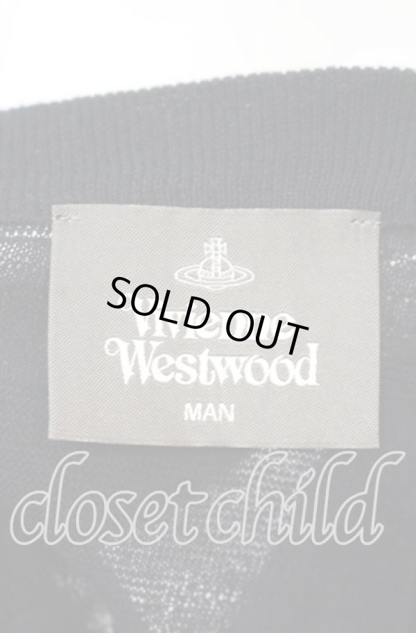 画像5: ヴィヴィアンウエストウッド MAN 中古 / RELAX KNIT VEST（リラックス ニット ベスト）  ブラック  O-25-11-23-021-to-IG-ZH (5)