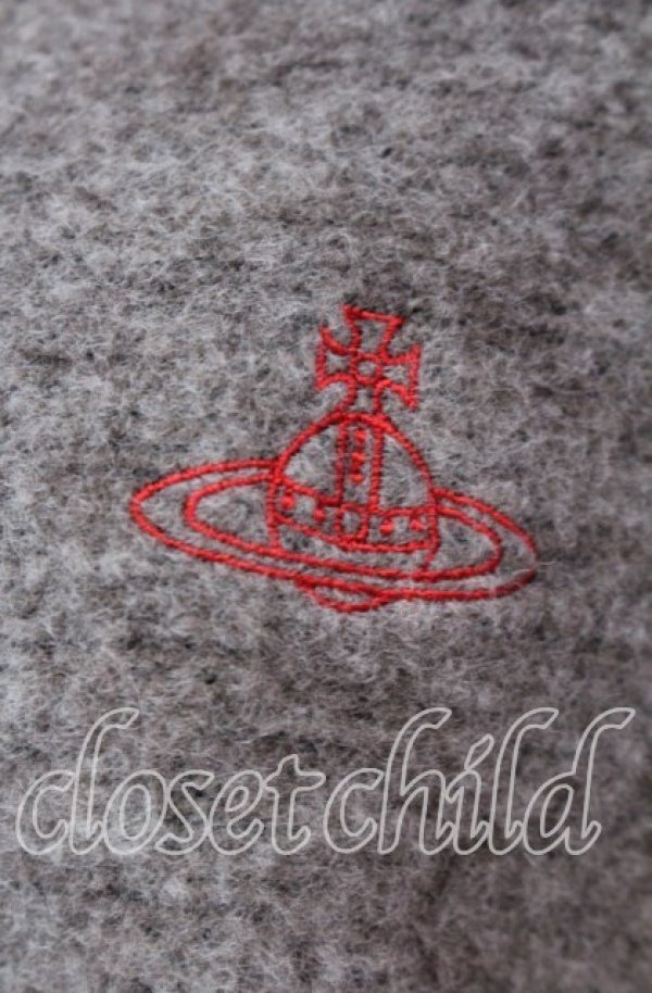 画像2: ヴィヴィアンウエストウッド 中古 / タートルネックニットワンピース 00 オレンジｘグレー  O-25-11-23-022-op-YM-OS (2)