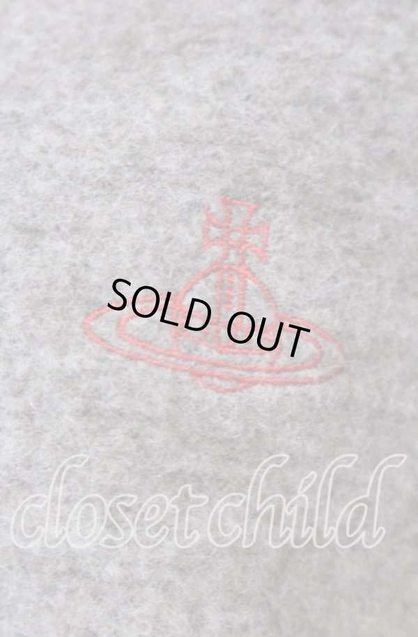 画像2: ヴィヴィアンウエストウッド 中古 / タートルネックニットワンピース 00 オレンジｘグレー  O-25-11-23-022-op-YM-OS (2)