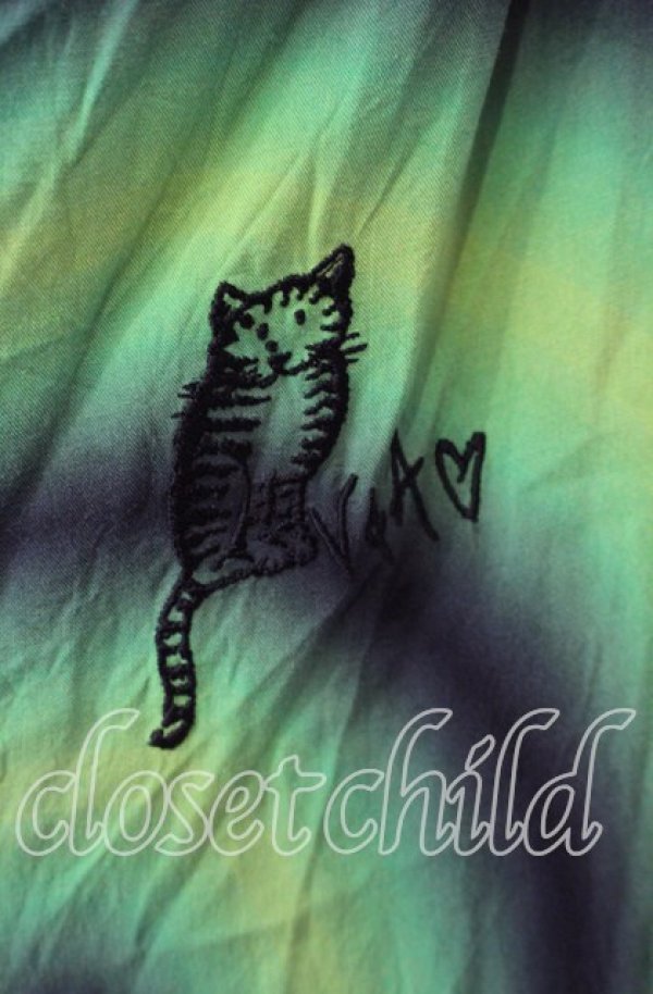 画像2: ヴィヴィアンウエストウッド 中古 / Dumbo Neon-print Dress（ドゥンボネオンプリントドレス）カットワンピース  ブラックｘネオン  O-25-11-23-023-op-YM-OS (2)