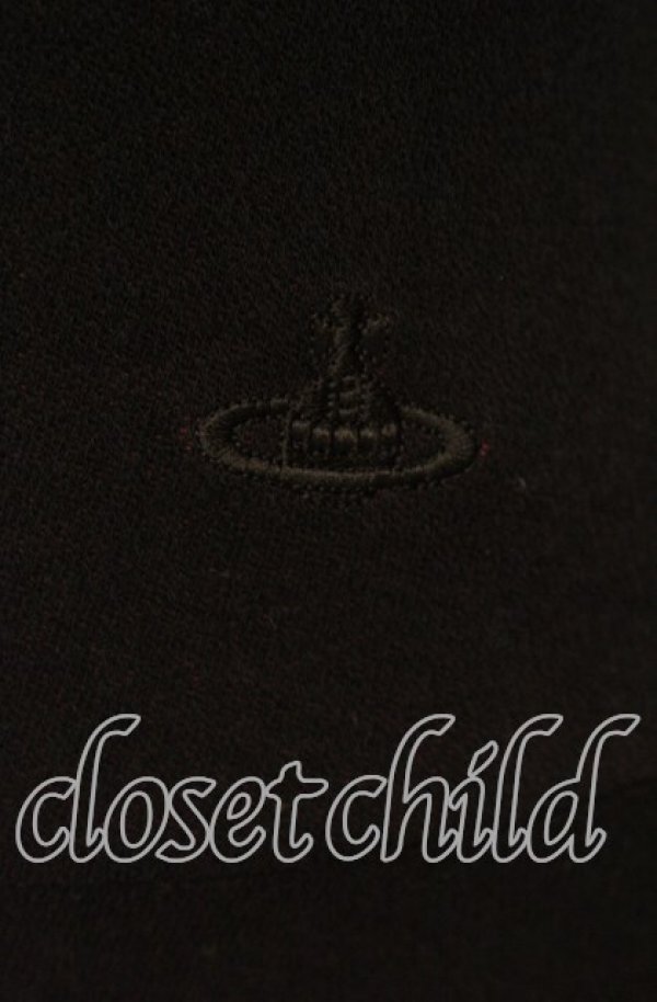 画像2: ヴィヴィアンウエストウッド 中古 / 変形デコルテフレアカットワンピース 2 ブラックｘワイン  O-25-11-23-024-op-YM-OS (2)